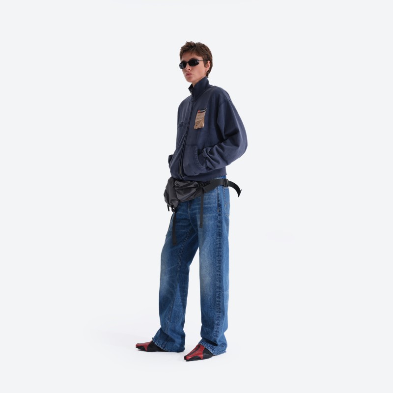 Label Zip‑up Sweatshirt